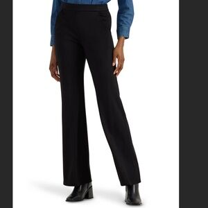 Lee Pull On Pants Ponte Pants Flare Leg